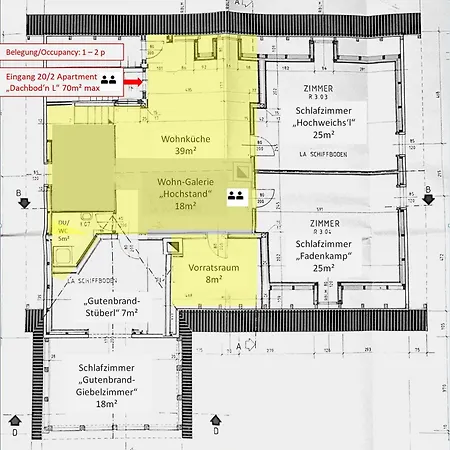 Quellhuette Dachbodn Apartman